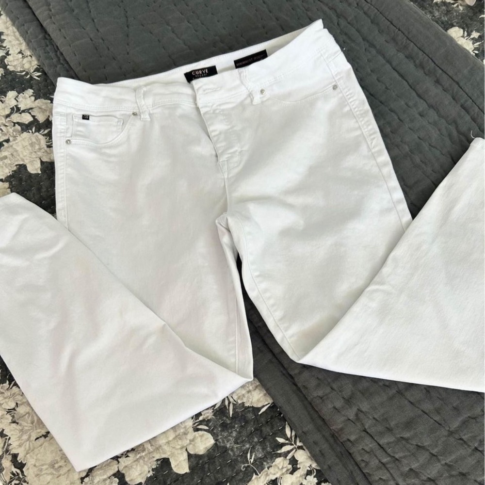 2 pair never worn white jeans (jeggings) by Curve Appeal size 12